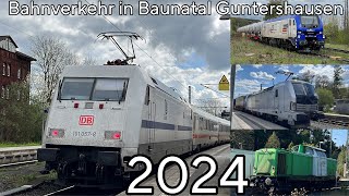 Zug  Bahnverkehr in Baunatal Guntershausen 2024 DE [upl. by Elehcir]