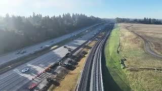 Federal Way Link Extension Flyover – Fall 2023 [upl. by Eeltrebor805]