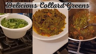 Cooking Collard Greens  Recipe Collards How To Cook Collard Greens easy recipes southern foods [upl. by Fern375]