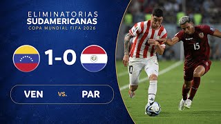 VENEZUELA vs PARAGUAY 10  RESUMEN  ELIMINATORIAS SUDAMERICANAS  FECHA 2 [upl. by Lili492]