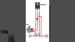 24v to 12v converter  voltage regulator shorts shortsfeed wiring [upl. by Ainosal]