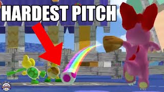 Hitting the HARDEST pitch to hit in Mario Baseball [upl. by Hanahsuar204]