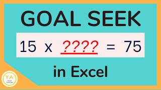 How to Use Goal Seek in Excel  Tutorial [upl. by Eiramlatsyrk641]