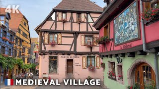 4K MEDIEVAL VILLAGE  RIQUEWIHR ALSACE  FRANCE  PART 1 [upl. by Agneta989]