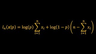 Maximum Likelihood Estimation for the Bernoulli Distribution [upl. by Nylhsa]