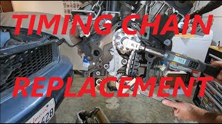 40 V6 Timing Chains Guides and Tensioner Replacement  2006 Mustang for 24 Hours of Lemons Pt 7 [upl. by Ennoira]