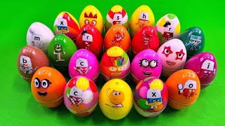 Rainbows EGGS 🌈 Mixing Rainbow SLIME with Numberblocks Colorful ASMR [upl. by Kazimir924]