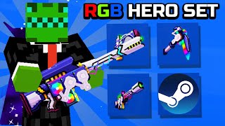 EXCLUSIVE Pixel Gun 3D RGB Hero Set is it worth it [upl. by Aerdnael]