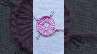 Buttonhole stitch  Kaaj hand embroidery embroidery buttonholestitch crochet [upl. by Zerline]