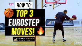 How to Top 3 EUROSTEP Moves for Basketball Players Basketball Scoring Moves And Drills [upl. by Yeloc]