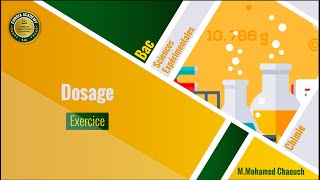 Bac sciences expérimentales  ⚗️Dosage  exercicecorrigé [upl. by Surovy273]