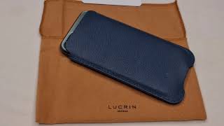 LUCRIN Leather Phonecase  Unboxing amp Review [upl. by Euqram]