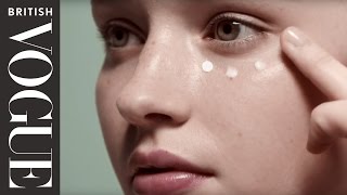 How to use an Eyecream  Vogues Makeup Tutorials  Vogue Beauty School  British Vogue [upl. by Eustis]