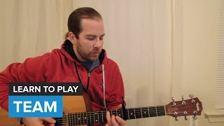 How to play quotTeamquot by Lorde Guitar Chords amp Lesson [upl. by Cathryn240]