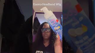 EOOMA Headband Wig Install  16 INCH KINKY CURLY  AMAZON WIGS [upl. by Veta]