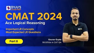 CMAT 2024  CMAT LR Questions  Logical Reasoning  Part 8  CMAT MBA Exam Preparation cmatexam [upl. by Eetsirhc]