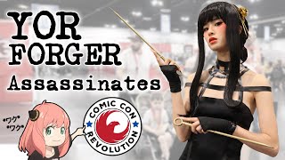 Yor Forger Assassinates Comic Con Revolution 2022 ft Lucky Lai [upl. by Korry]