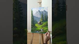 Basit Manzara Akrilik Boya Landscape Painting 1 002 1 painting acryliclandscape how [upl. by Granny]