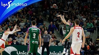 Desenlace de infarto del Unicaja  BAXI Manresa canasta ganadora de Kyle Wiltjer  Liga Endesa [upl. by Llekcor]