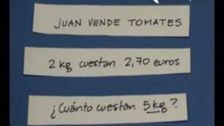 ¿Cómo resolver una regla de tres simple [upl. by Anoiek687]