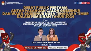 Live  Debat Publik Pasangan Calon Gubernur dan Wakil Gubernur NTT 2024 [upl. by Otrebron126]