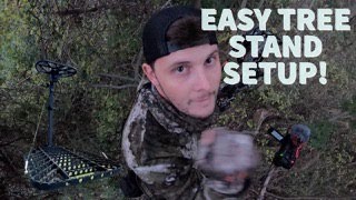 HOW TO HANG TREE STANDS  TIPS AND TRICKS  Tree Stand Safety [upl. by Hgeilhsa508]