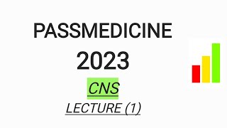 MRCP PART1 PASSMEDICINE 2023 CNS LECTURE 1 [upl. by Naillimxam]