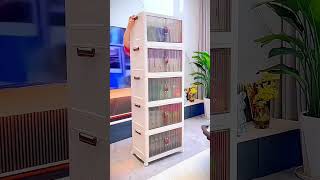 Shuai Shi foldable storage cabinet double door living room household clothes toys😱😱😱 [upl. by Atilol698]