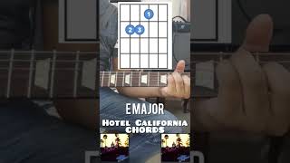 Hotel California Guitar Chords amp Lesson  The Eagles shorts hotelcalifornia [upl. by Eniamrej]