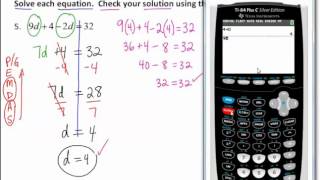 Solve MultiStep Equations Spanish version [upl. by Llyrat]