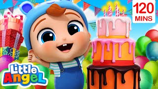 Baby Johns Birthday Song  More Little Angel Kids Songs amp Nursery Rhymes [upl. by Nishom]