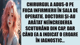 Chirurgul a aduso pe fiica infirmierii în sala de operație Doctorii șiau arătat neîncrederea [upl. by Enitsenrae]