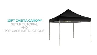 10ft Casita Canopy Setup Instructions and Top Care [upl. by Greiner535]