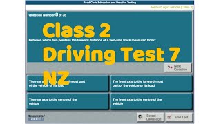 New Zealand Driving Test Class 2 Test 7  100 passing guarantee [upl. by Oirramaj]