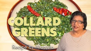 How to Stir Fry Collard Greens Recipe  Stir Fry Collard Greens by Manjula [upl. by Yraunaj880]