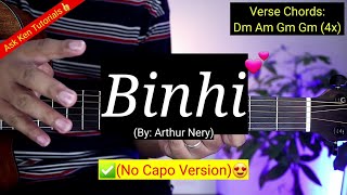 Binhi  Arthur Nery No Capo Version😍  Guitar Tutorial [upl. by Aniuqaoj]