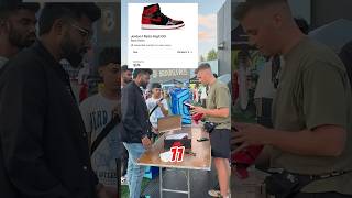 Buying Jordan 1 Patent Bred at Sneakercon Brooklyn 📉 sneakerhead jordan buying reselling [upl. by Gnehs]