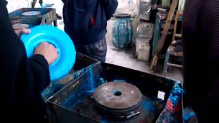 Casting PU foam tires statically [upl. by Eolc99]