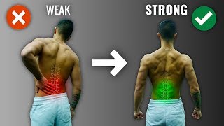 How To Get A Strong Lower Back The RIGHT Way 4 Must Do Exercises [upl. by Gerge]