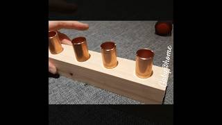 Kerzentüllen aus Kupferrohr selber schneiden easy diy tutorial hack [upl. by Rosenbaum20]