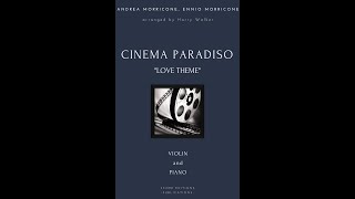 Ennio Morricone Cinema Paradiso quotLove Themequot for Violin and Piano [upl. by Hewet183]