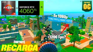 Ryzen 7 5800X3D  RTX 4060 Ti 8GB OC  Performance Mode🔥  FORTNITE OG  RECARGA   xKachan127么 [upl. by Llenahc]