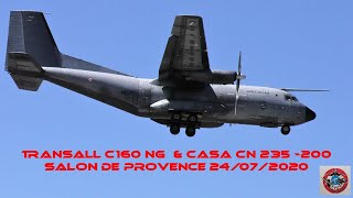 TRANSALL C160 NG et Casa CN 235 200 Salon de Provence 24 Juillet 2020 [upl. by Mcleroy]