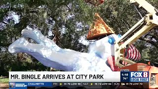 Mr Bingle arrives at City Park [upl. by Hamachi]