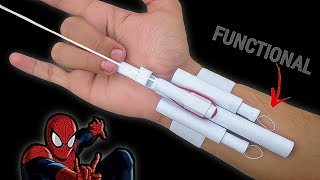 How to make SpiderMan web shooter  Paper web shooter  Paper craft [upl. by Icak]