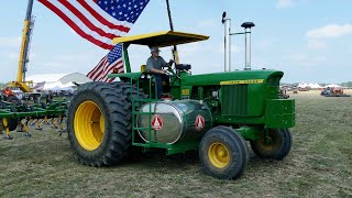 John Deere 4620 in the field at the Half Century of Progress Show 2023 [upl. by Fezoj]