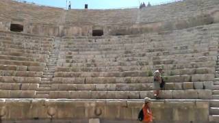 Roman Amphitheatre in Jerash Jordan [upl. by Justin]