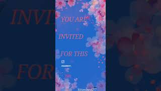 lovewedding invitation digital invitation card any card order my jnastayasmin4277 DM now newcard [upl. by Bencion]