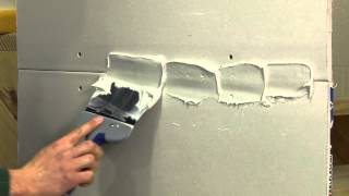 Finishing a Drywall Joint STEP 1 [upl. by Hamlet]