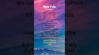 Descendants 3  Night Falls Lyrics shorts [upl. by Lovett813]